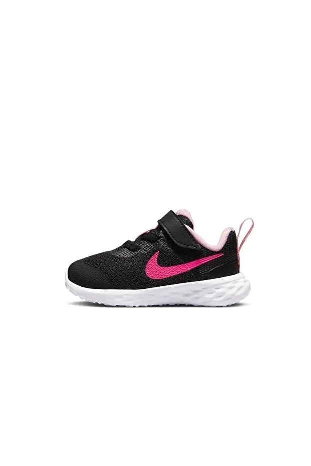 Детские кроссовки для девочек с липучками Nike Revolution 6, Black