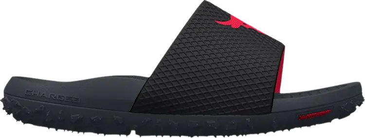 

Сандалии Under Armour Project Rock Slide Ultimate Black Stealth Grey, черный