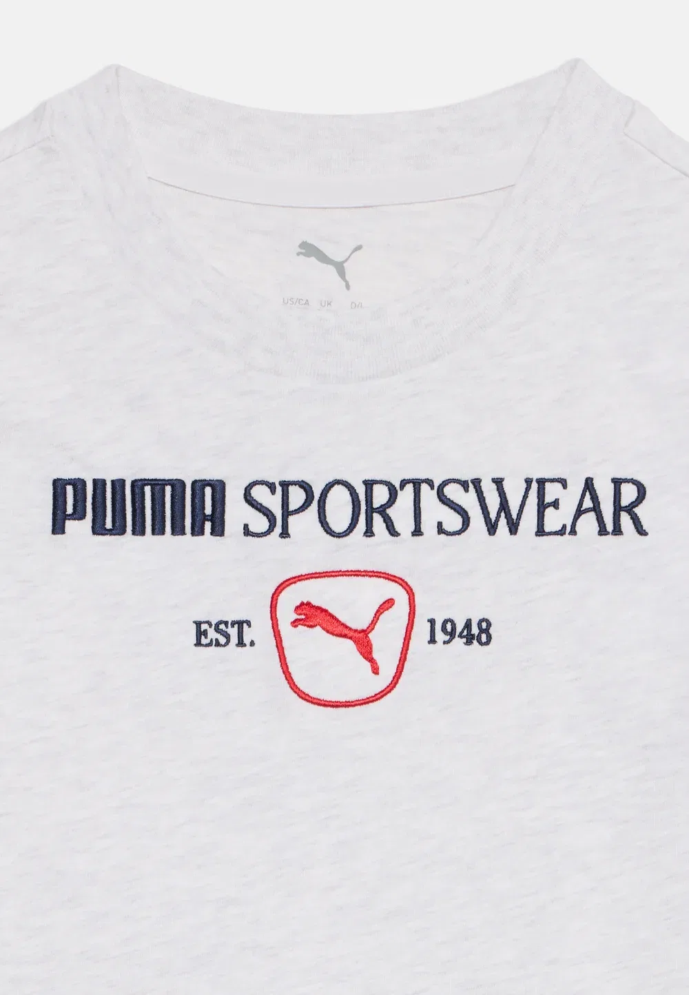 Футболка с принтом Class, унисекс Puma, White Glow Heather — фото 3