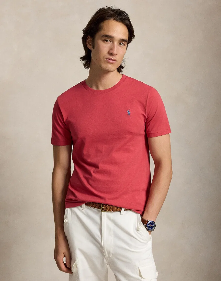 Футболка Polo Ralph Lauren стандартного кроя цвета «дыня» — фото 2