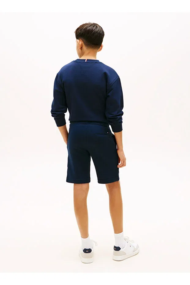 Детские шорты для мальчиков с принтом Tommy Hilfiger, Navy Blue — фото 2