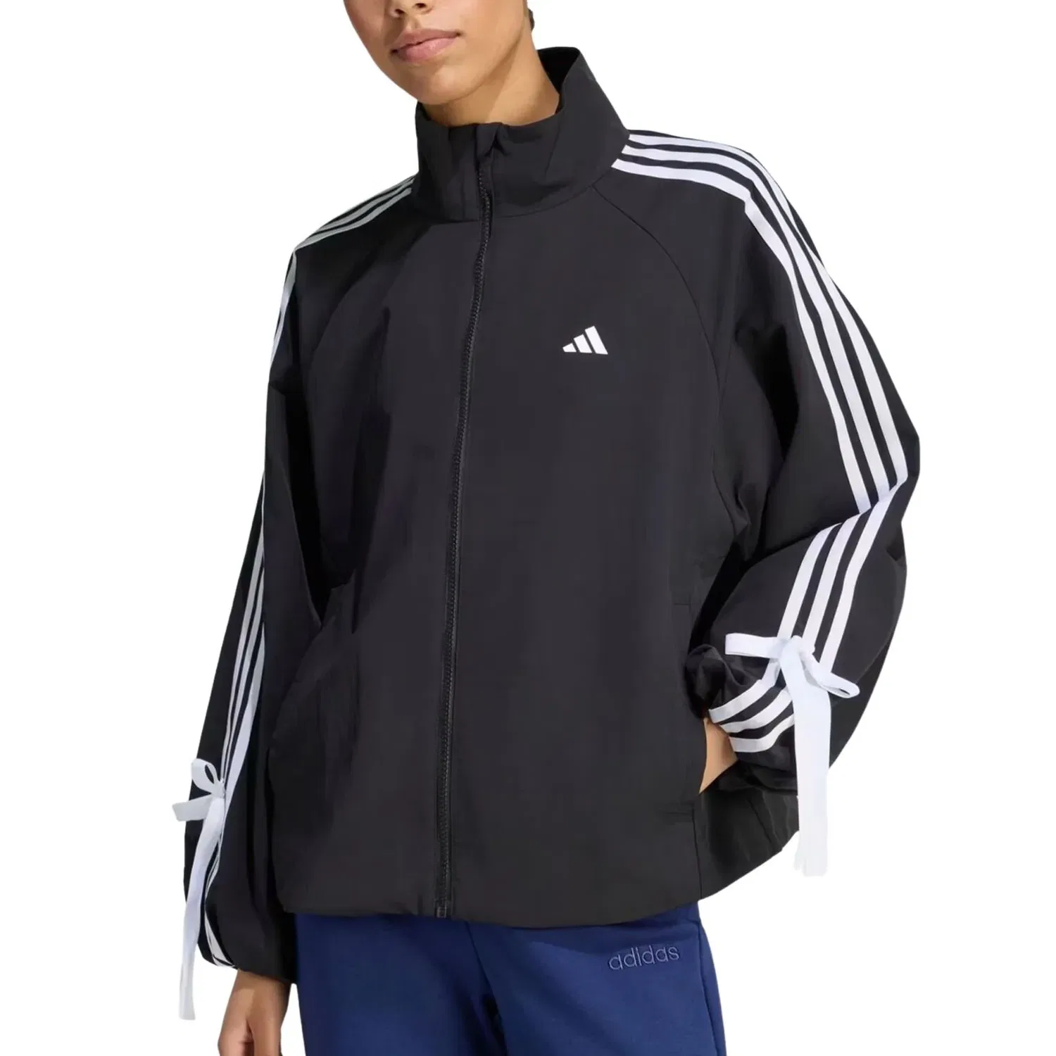Мужская куртка Woven WB Loose Fit Jacket Asia Sizing 'Black' adidas, черный — фото 2