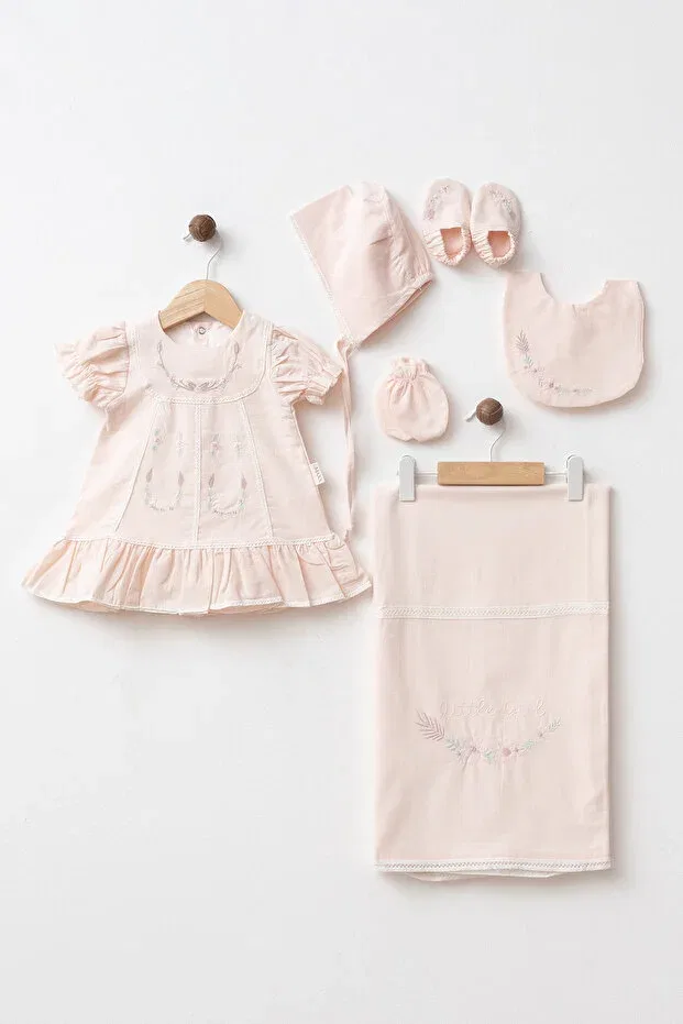 Детское платье для девочек с принтом Yukobaby Bebeğiniz Için En Doğalı, Rose Brown