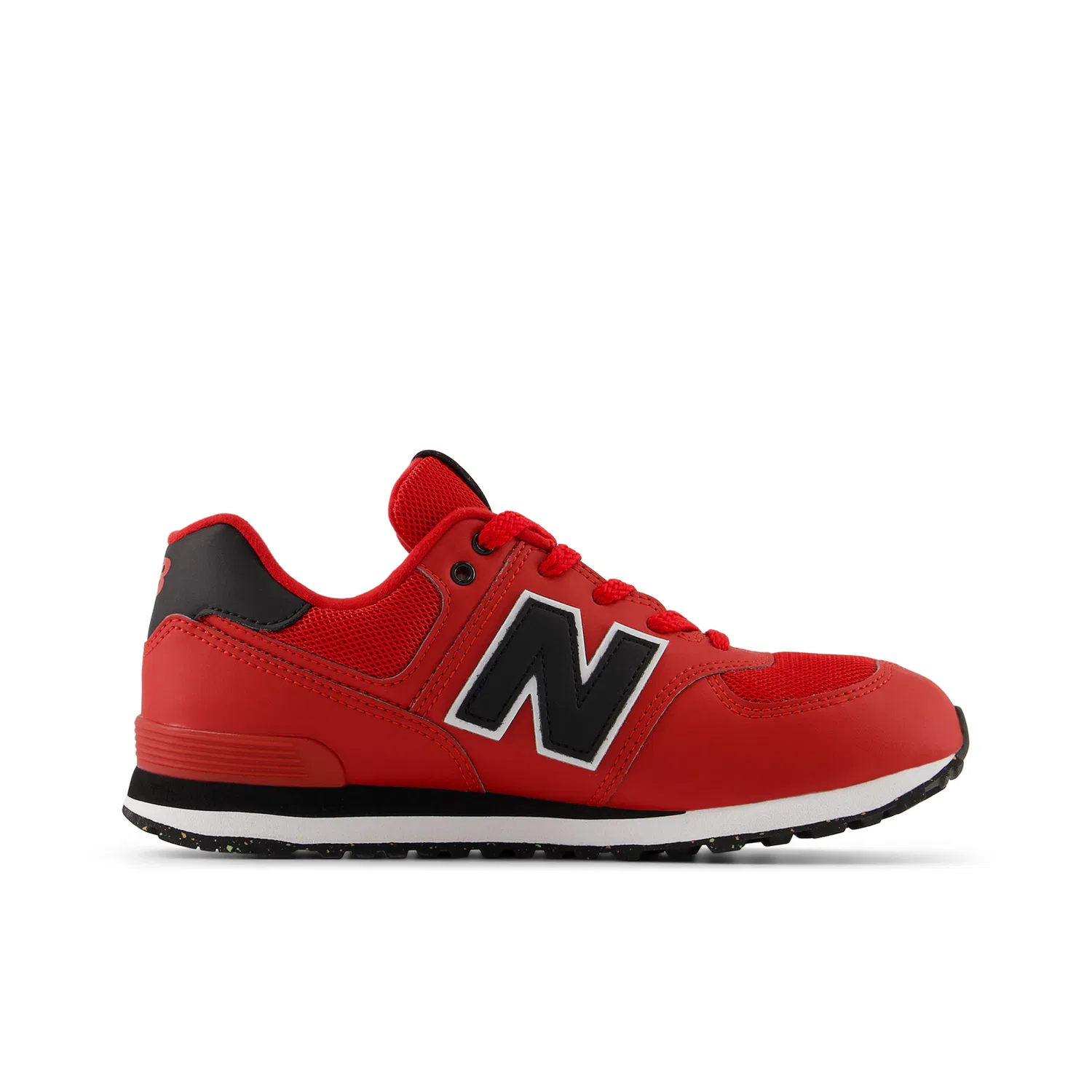 Детские кроссовки на шнуровке 574 New Balance, Team Red — фото 3
