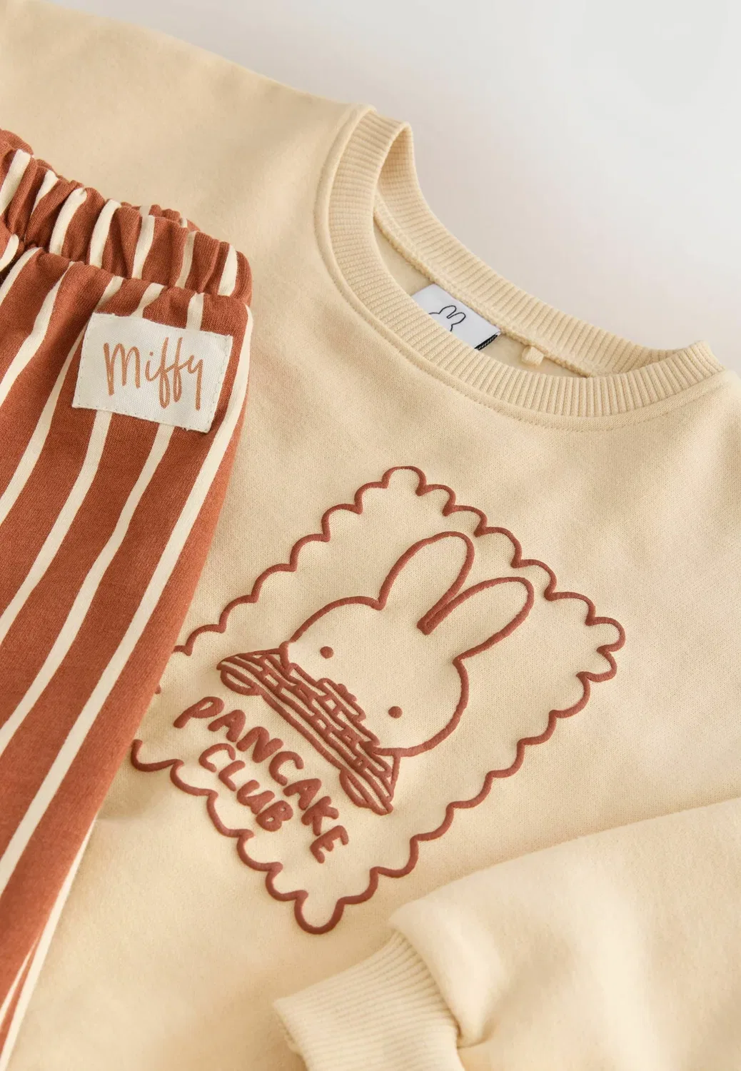 Комплект из толстовки и широких штанин - толстовка Next, Light Yellow Stripe — фото 2