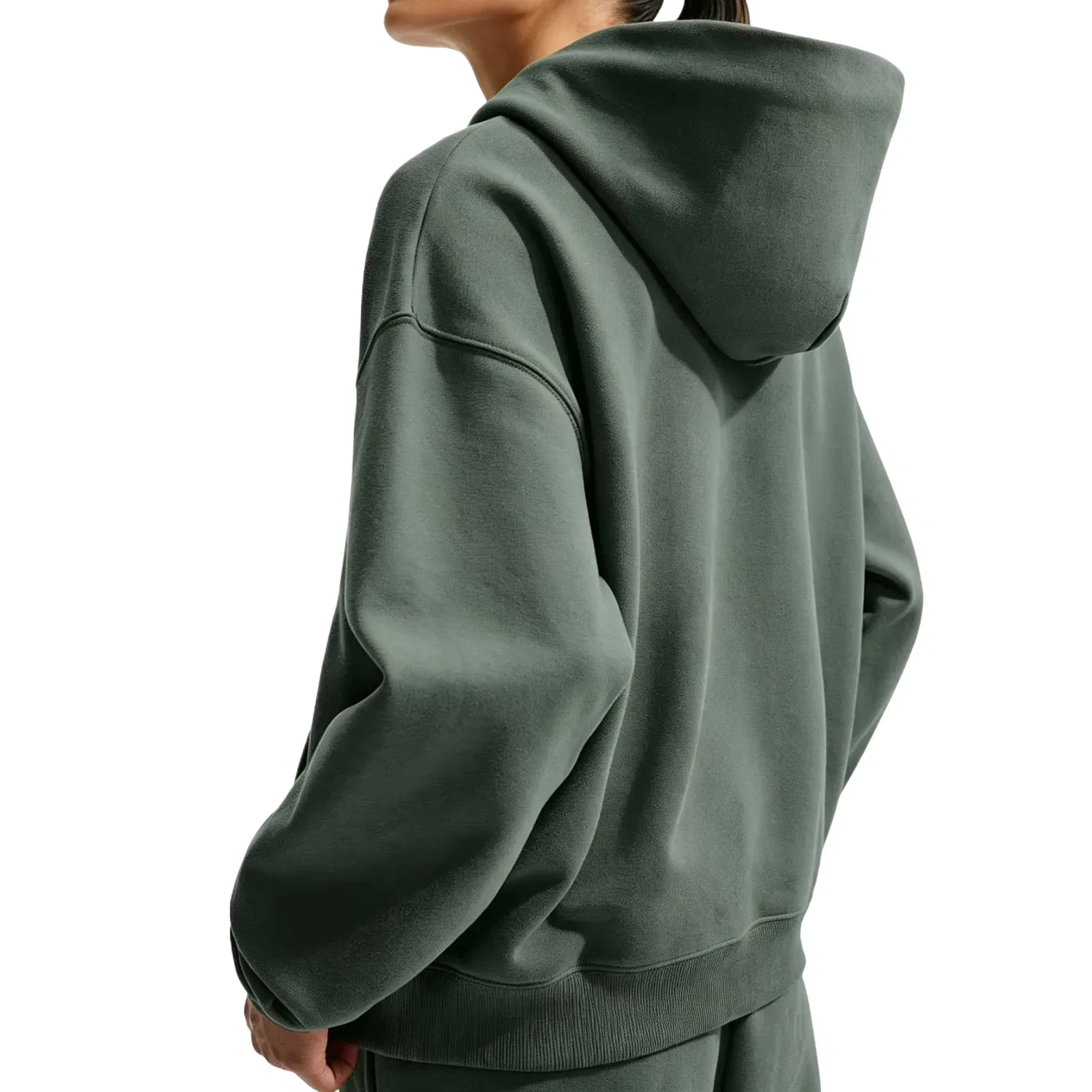 Женское худи Studio Fleece Medium Weight Hoodie 'Camo Green Sail' Nike, Camo Green/Sail — фото 2