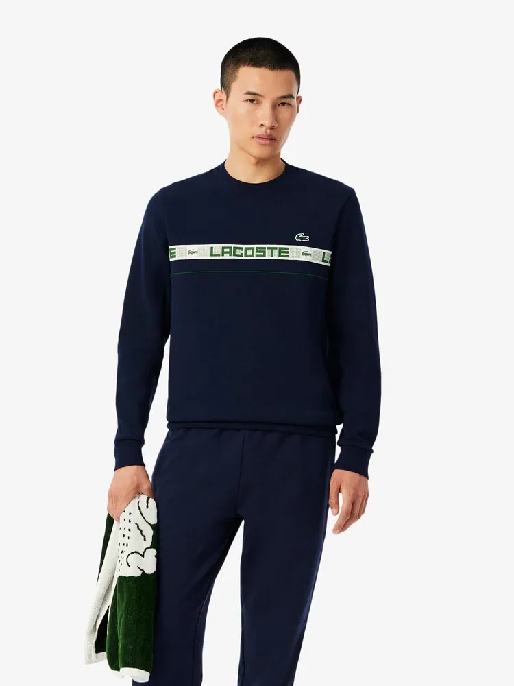 Свитшот мужской с логотипом LACOSTE, Navy