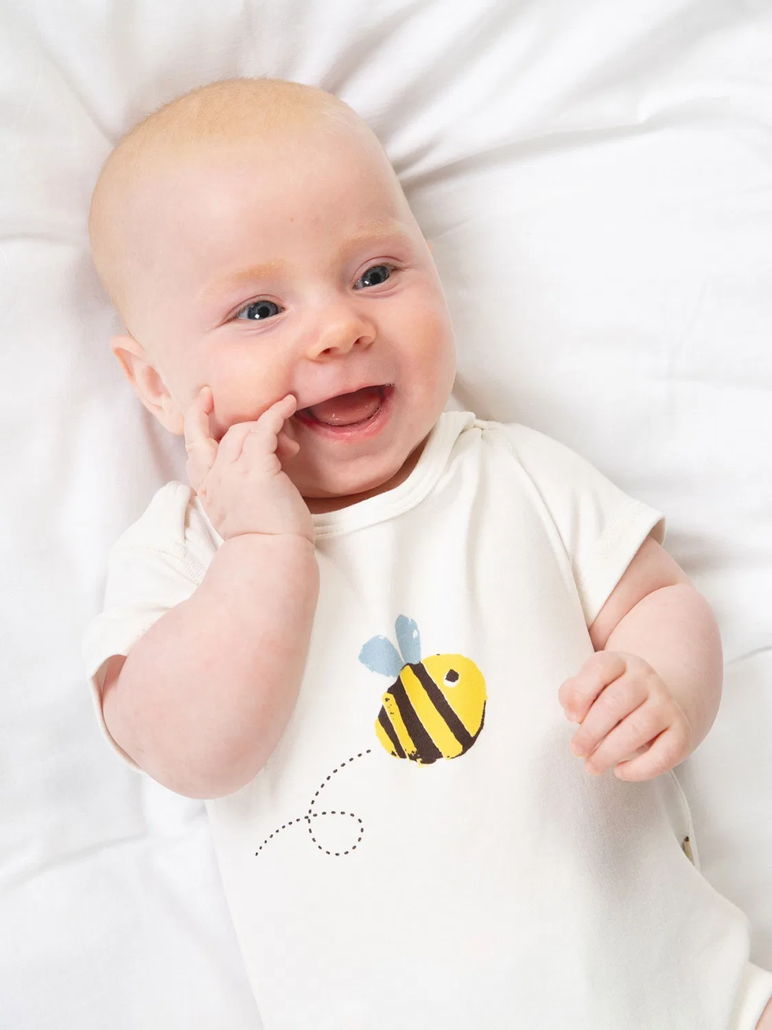 Комплект из 3 предметов Buzzy Bee Frugi, кремовый — фото 3