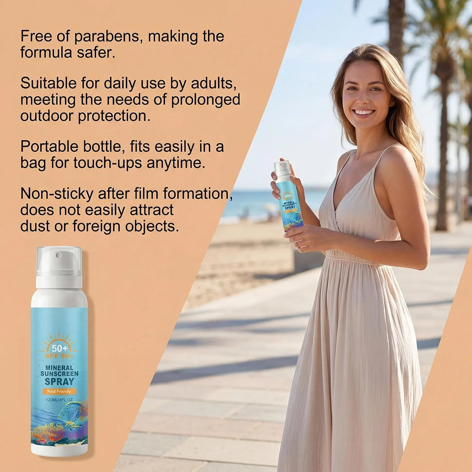 Generisch Солнцезащитный спрей SPF 50, мультиколор — фото 4