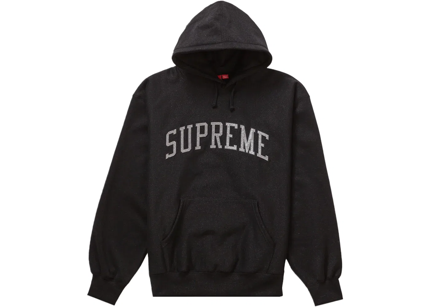 Мужская худи с металлическим принтом Supreme Metallic Arc Hooded Sweatshirt (SS23) Supreme, Black