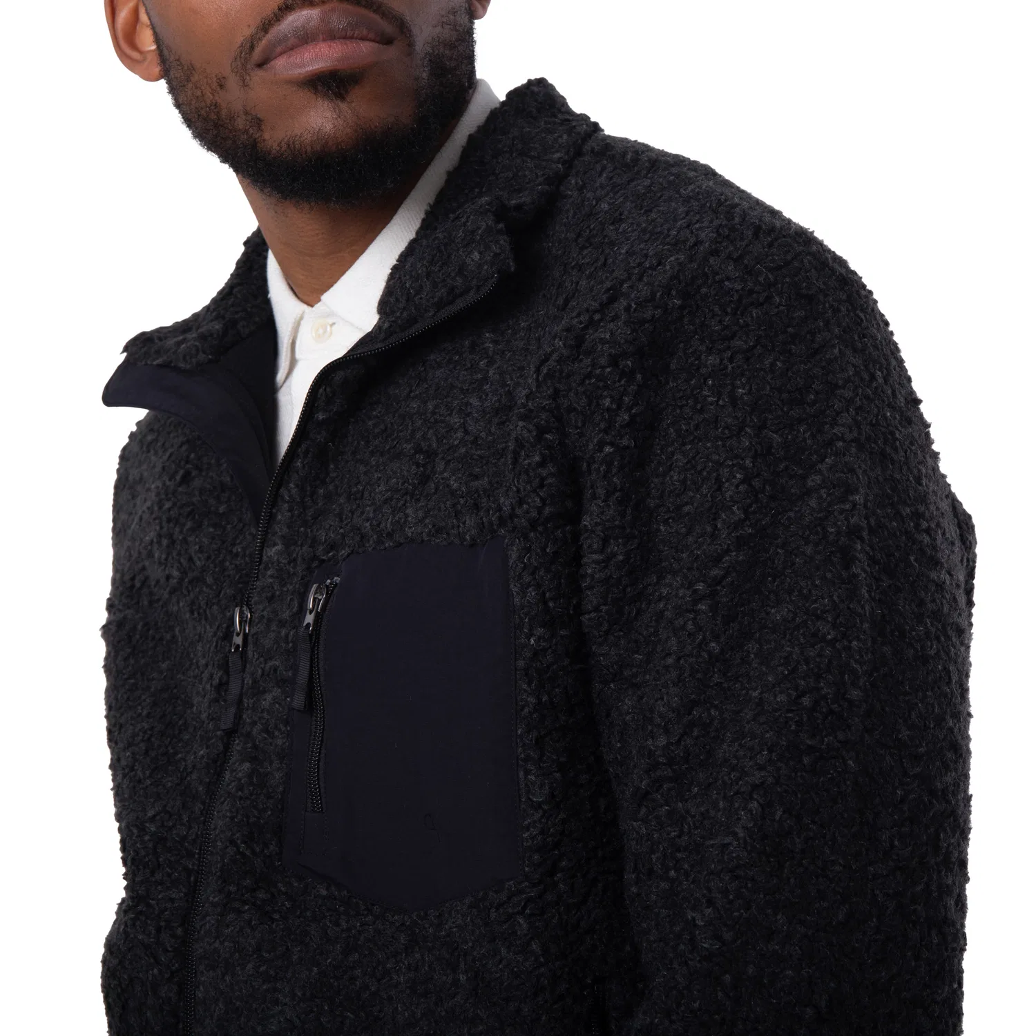 Куртка из флиса с молнией Polo Ralph Lauren, Black Marl Heather — фото 2