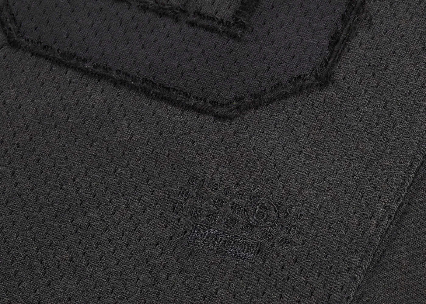 Мужская футбольная футболка хлопковая Supreme MM6 Maison Margiela, Black — фото 3