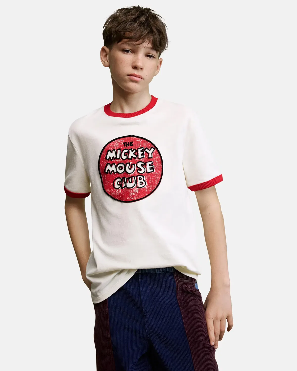 Детская футболка для мальчиков хлопковая Mickey Desigual, Blanco — фото 3