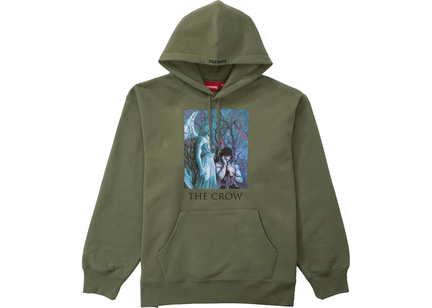 Мужская худи с капюшоном The Crow Supreme, Light Olive