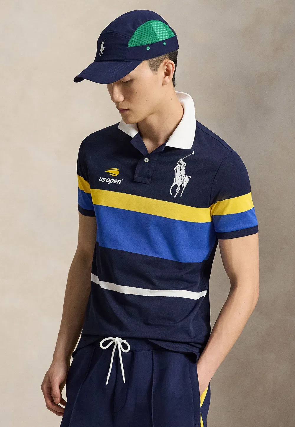 Футболка-Поло Us Open Ball Crew Performance - футболка-поло Polo Ralph Lauren, Refined Navy Multi — фото 3