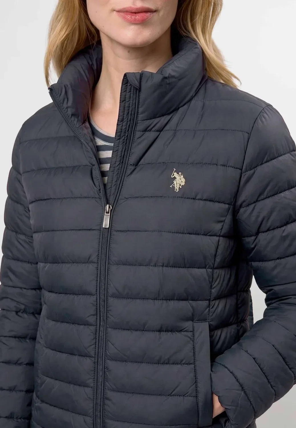 Стеганая зимняя куртка Uwvivi U.S. Polo Assn., Dark Sapphire — фото 4