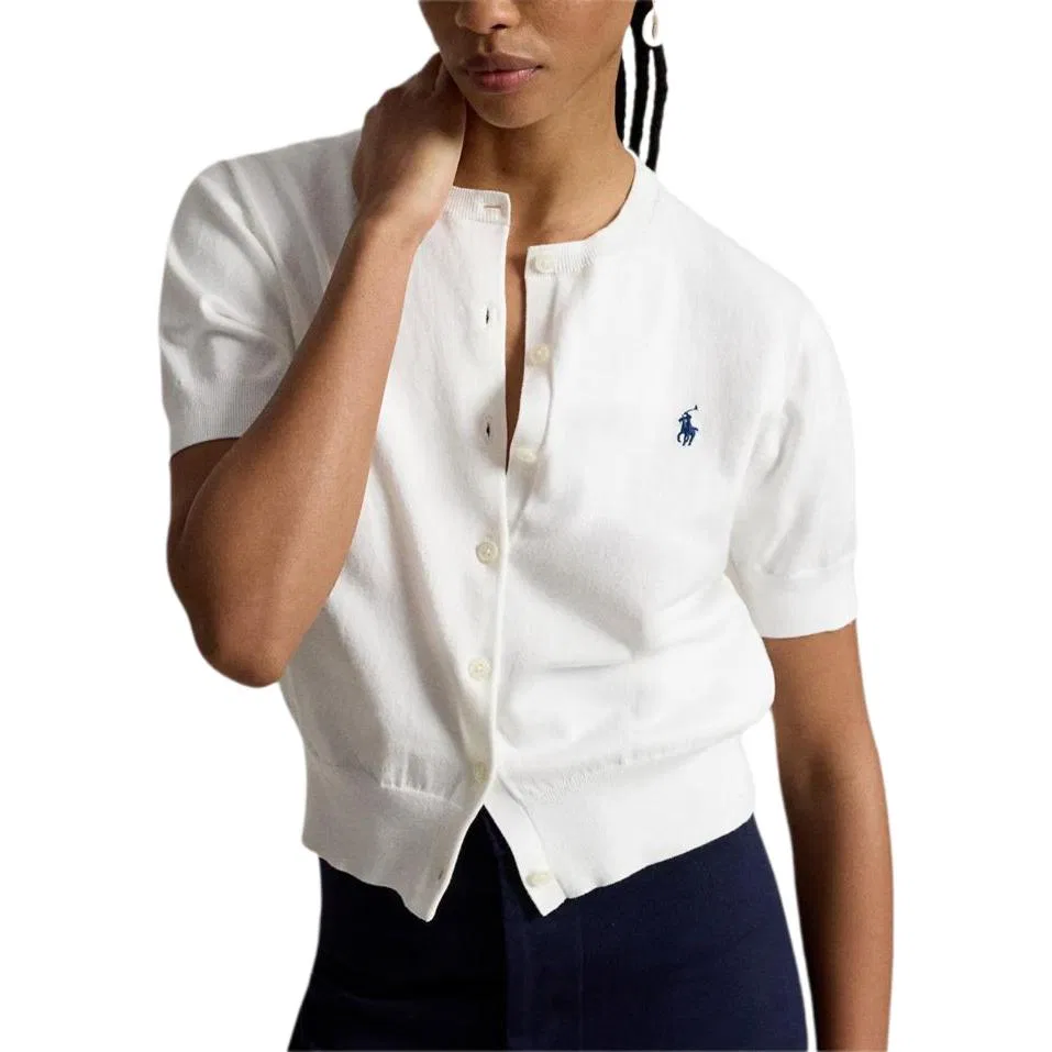 Женский свитер с круглым вырезом Polo Ralph Lauren, White — фото 3
