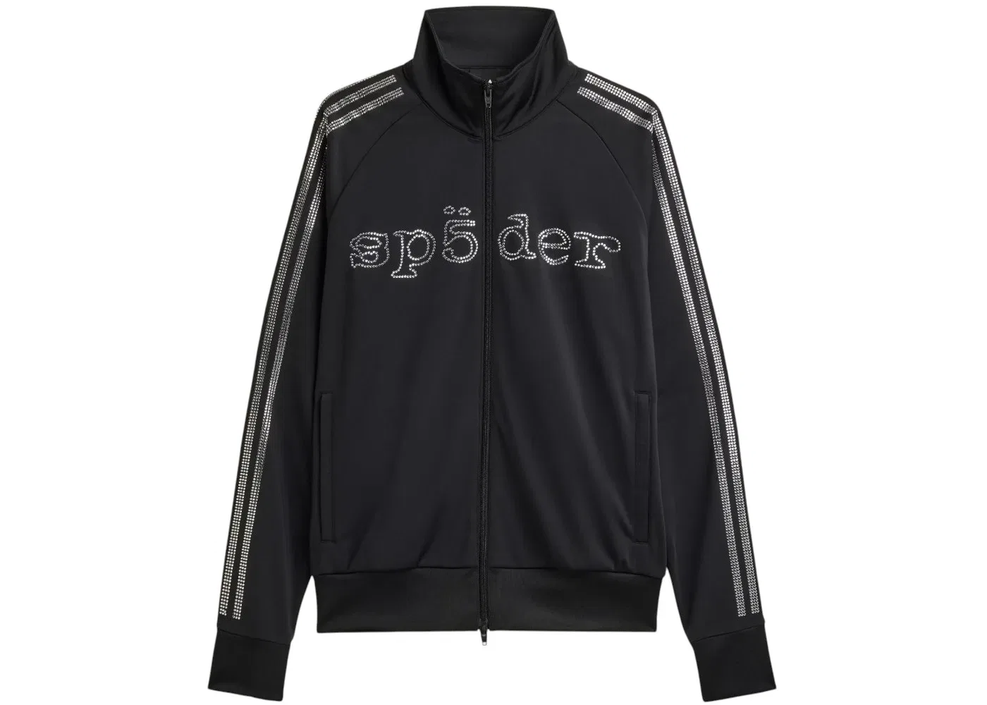 Мужская футболка с принтом Rhinestone Track Top Adidas, Black