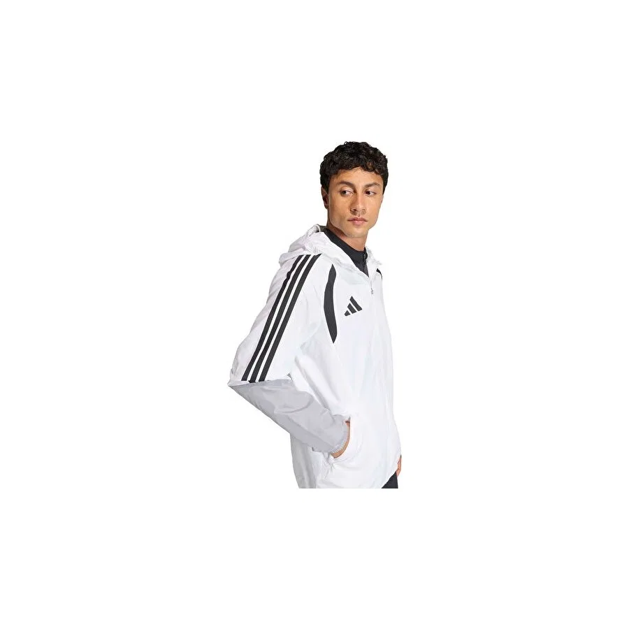 Куртка дождевик для футбольных тренировок TIRO26C Aw Jkt adidas, Белый — фото 4