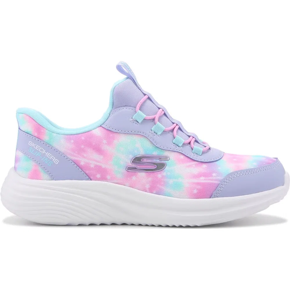 Детские слипоны Bounder Pro Skechers, Lavender Multi — фото 2
