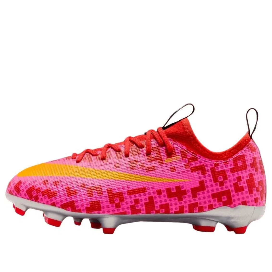 Детские кроссовки для футбола с шнуровкой Nike Mercurial Vapor Rush Red University Gold, Красный