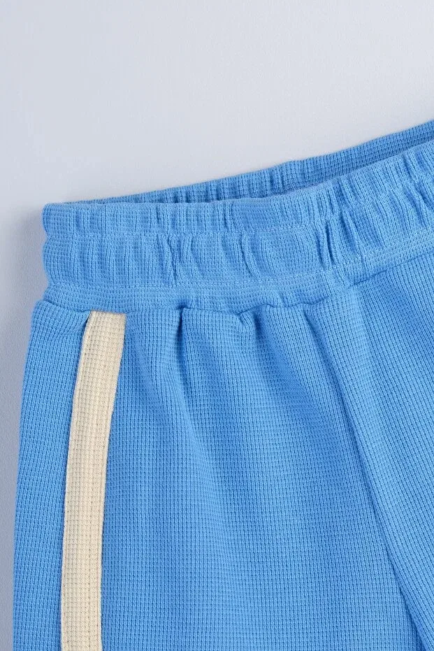 Детские шорты для девочек хлопковые Bondberro, Blue — фото 3