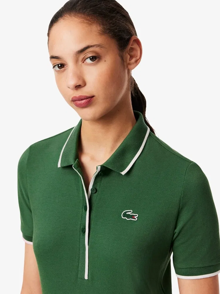 Футболка с коротким рукавом теннисная Heritage Tipping Polo LACOSTE, Green — фото 2