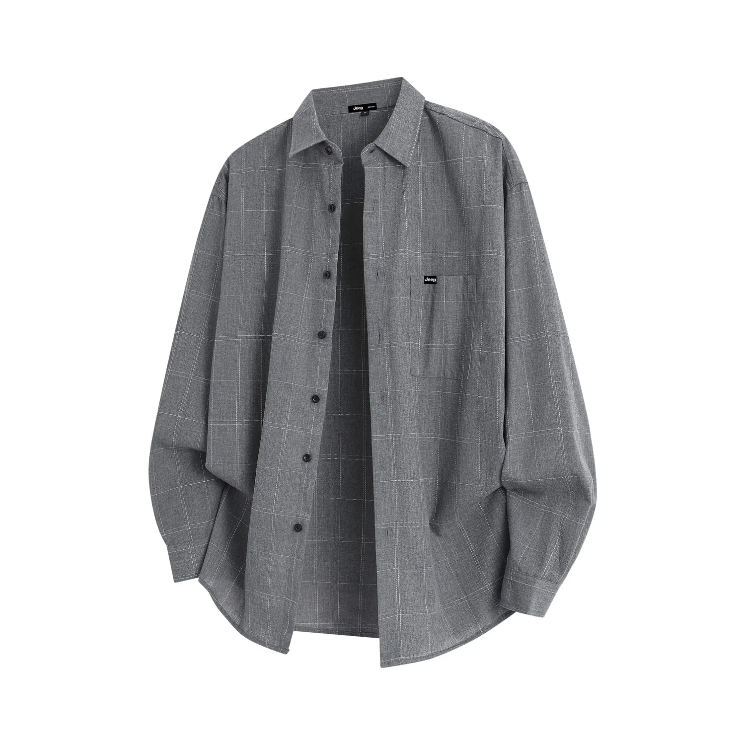 Детская рубашка с воротником Jeep Leisure Collection, Gray Plaid