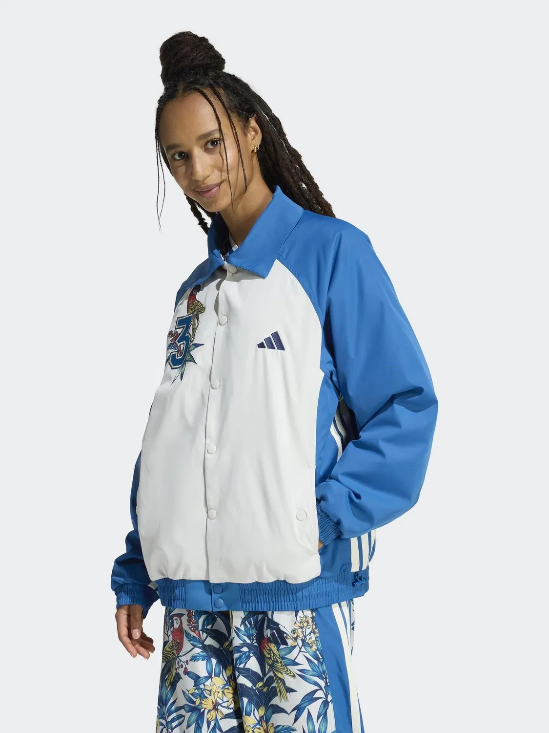 Куртка adidas Originals x FARM RIO Premium, синяя