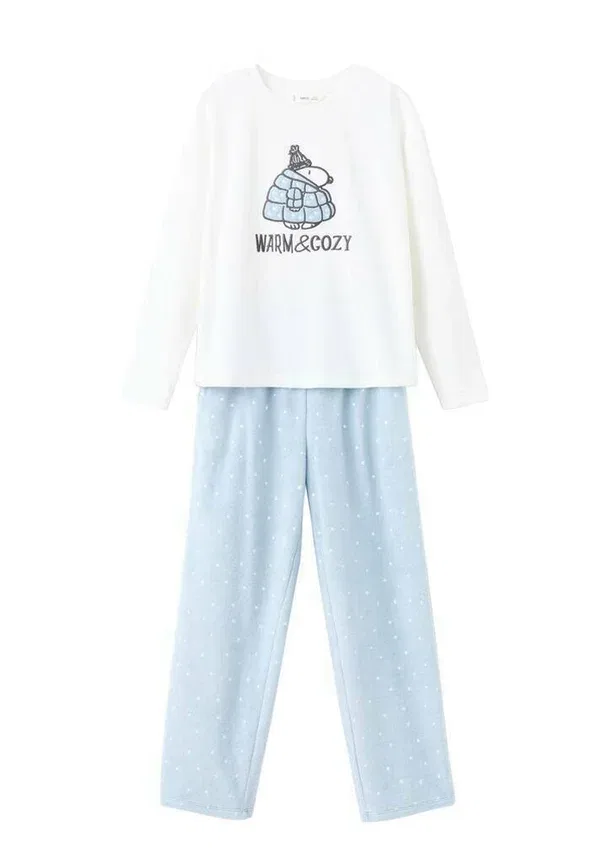 Пижамный комплект Mango Kids, кремовый