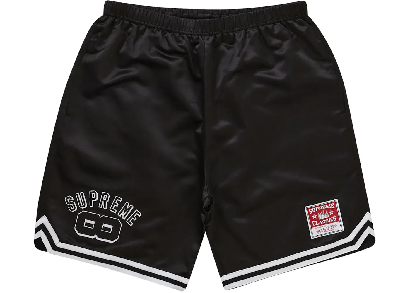 Мужские шорты с принтом Supreme Mitchell & Ness, Black