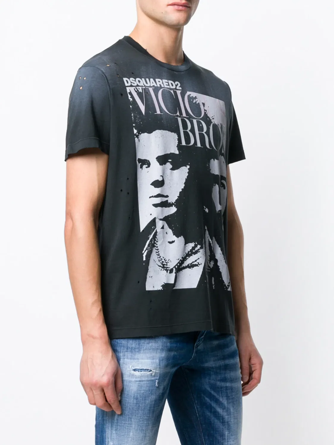 Футболка 'Vicious Bros' Dsquared2, черный — фото 3