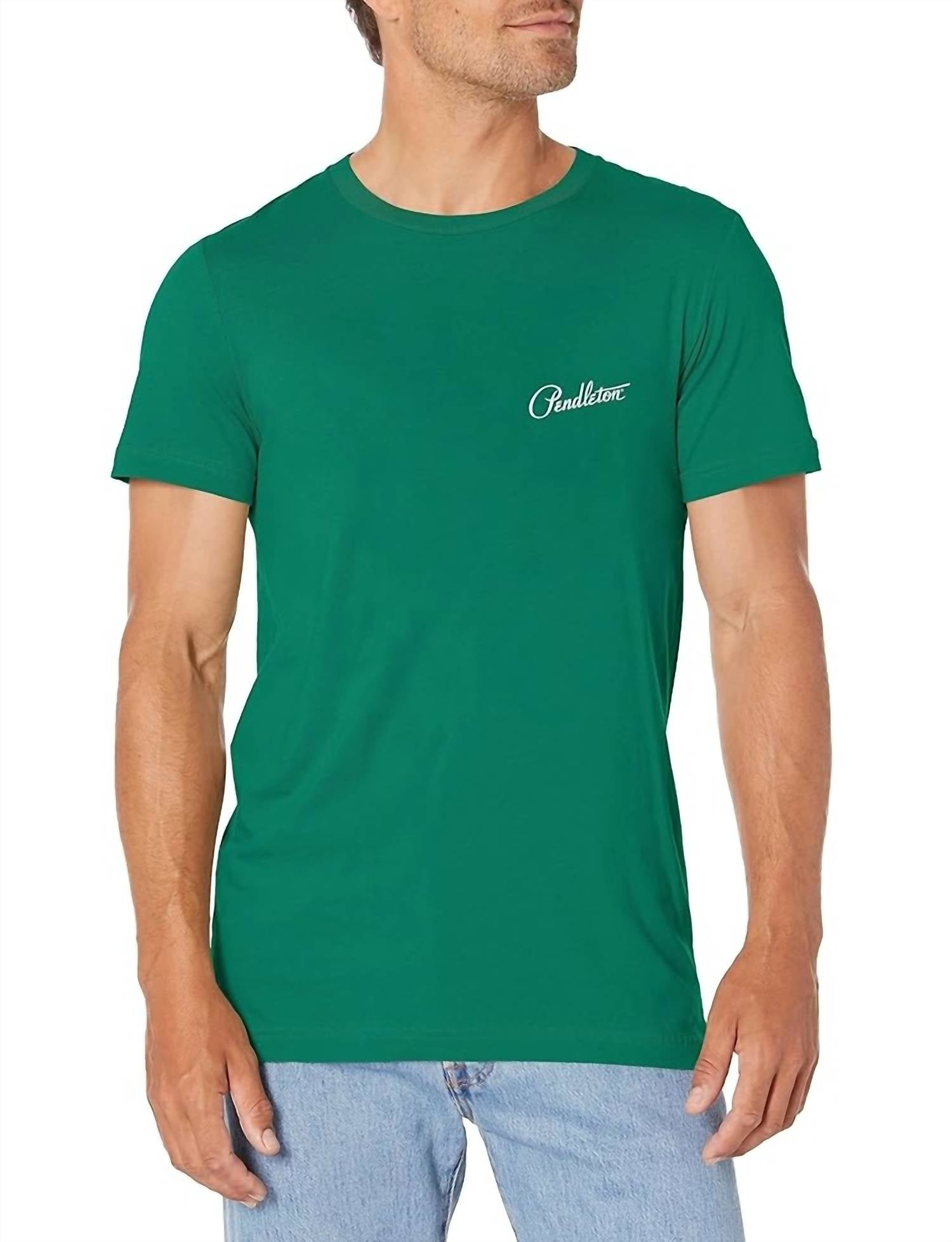 

Мужская футболка Harding Graphic Tee зеленого цвета PENDLETON