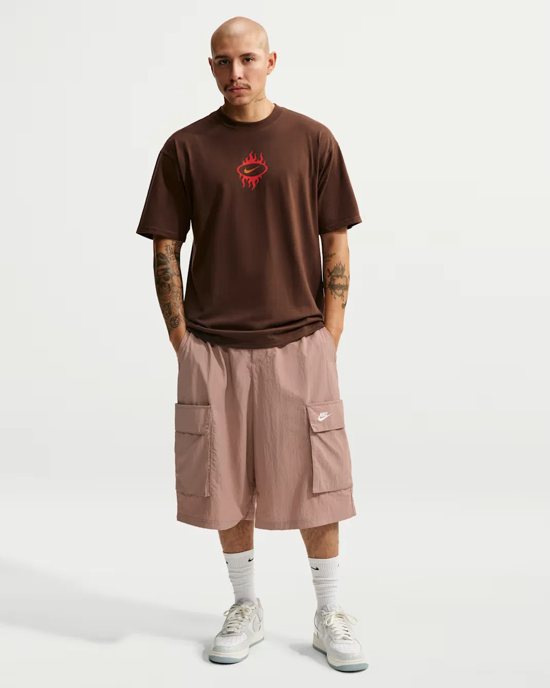 Мужская футболка Nike Sportswear, Cacao Wow — фото 4