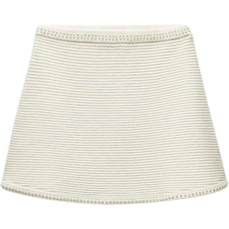Женская юбка Casual Short Skirts Ecru, ZARA