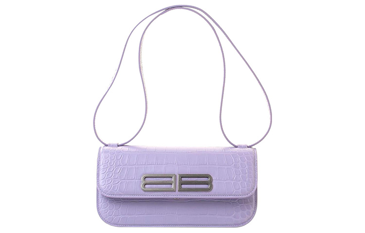 

Сумка через плечо Balenciaga из коровьей кожи женская фиолетовая