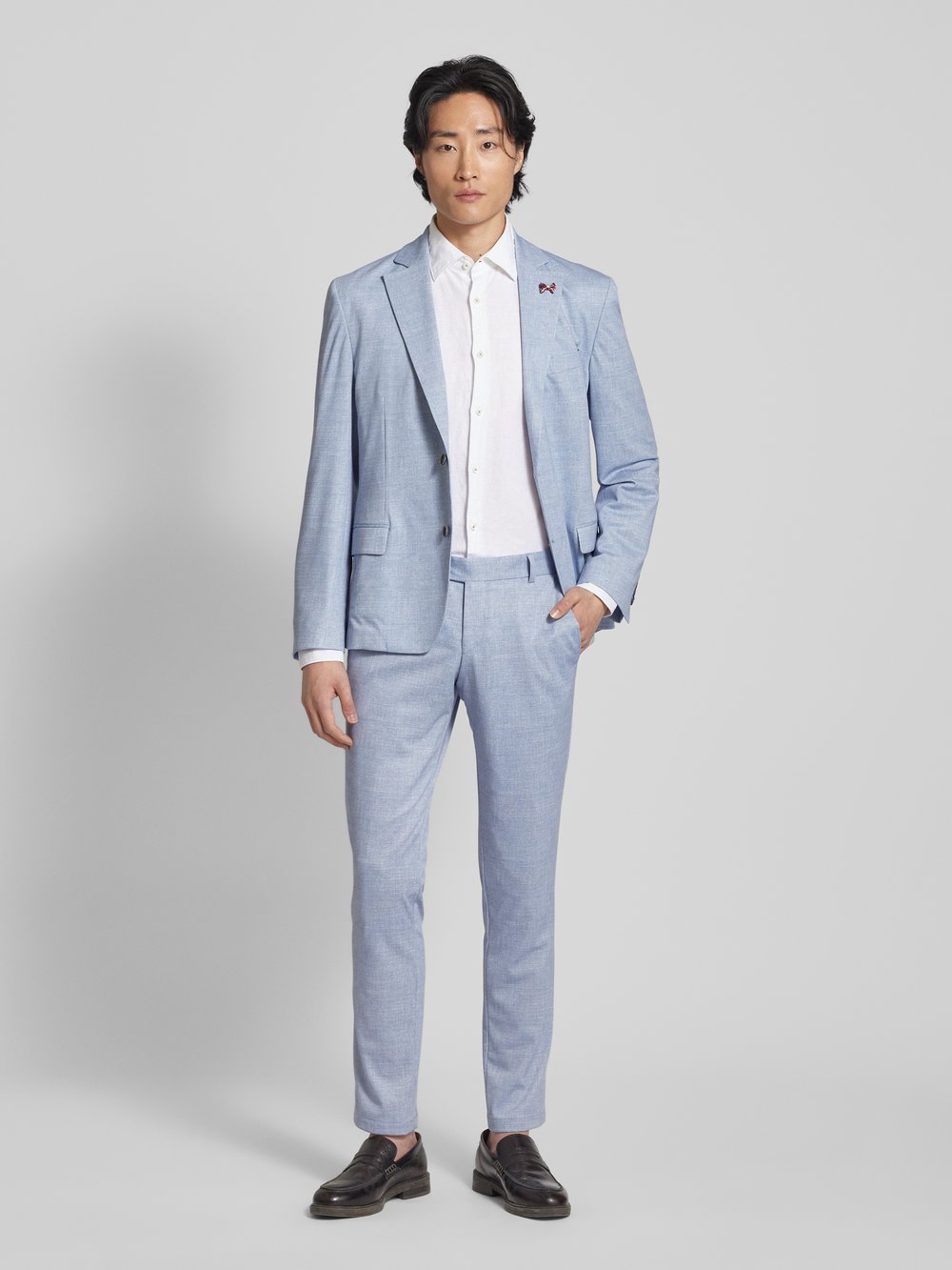 

Брюки из ткани с фактурным рисунком ATELIER TORINO, синий