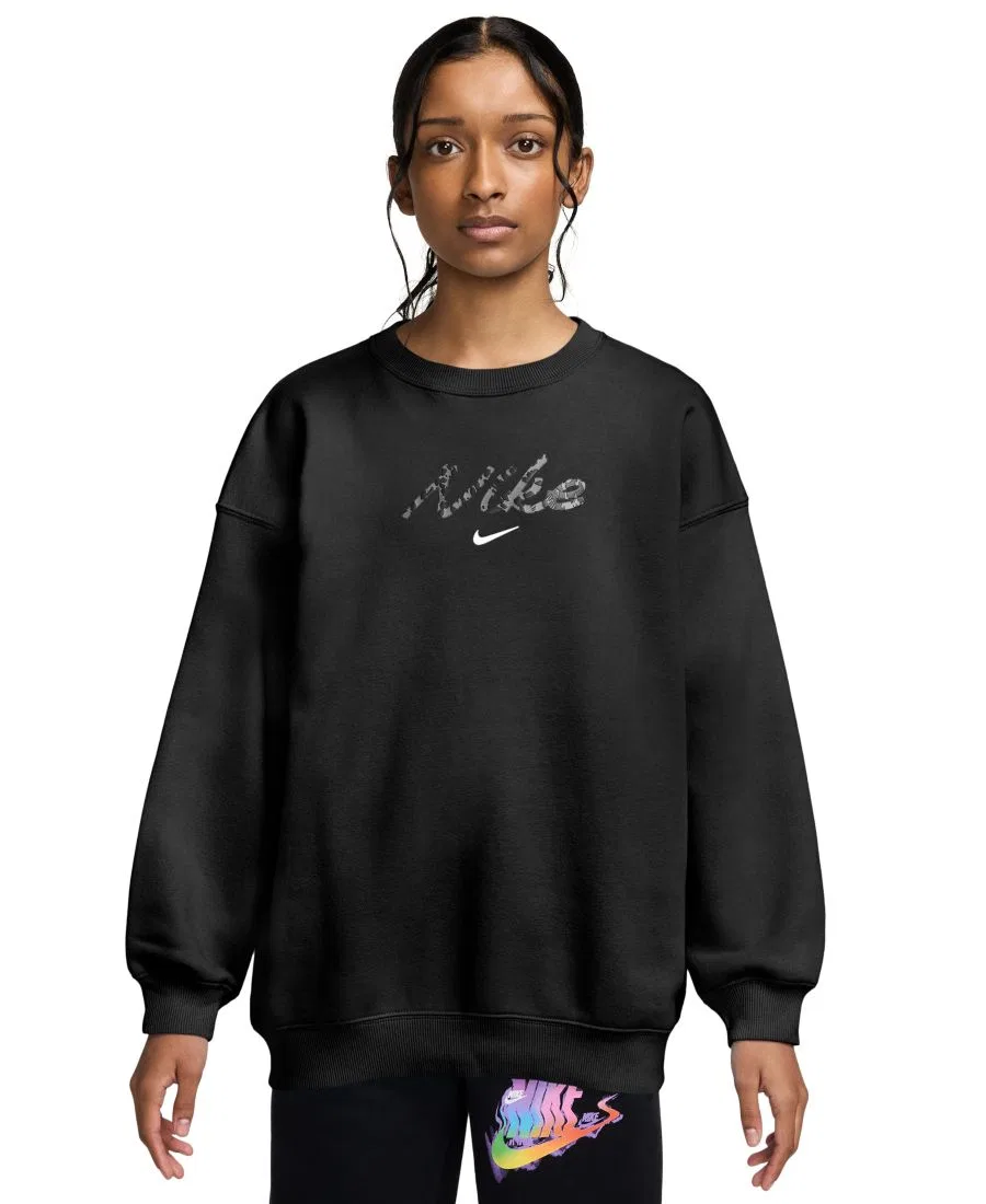 Свитшот оверсайз с длинным рукавом Nike, Black