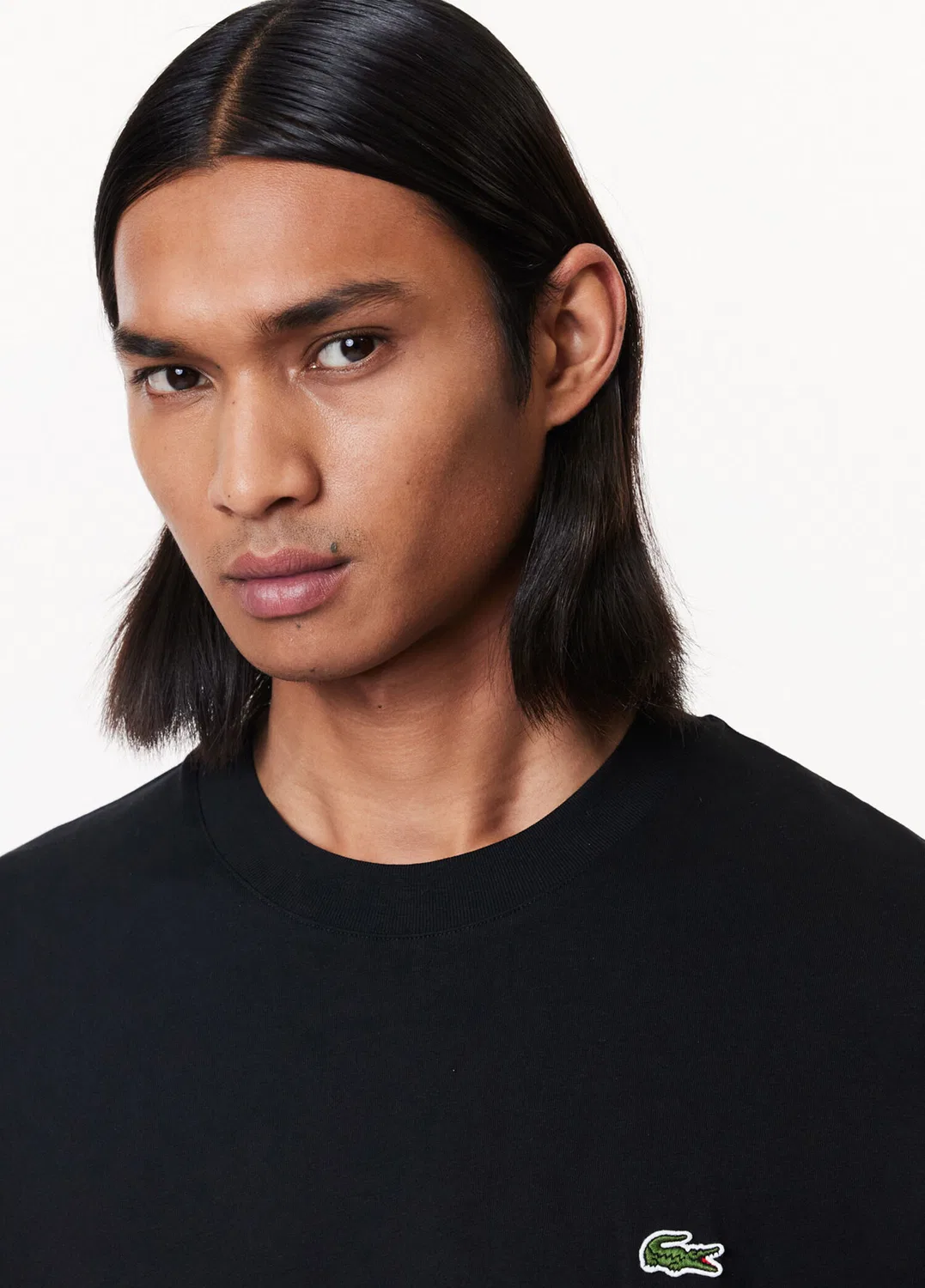Футболка с круглым вырезом Classic Fit Lacoste, black — фото 2