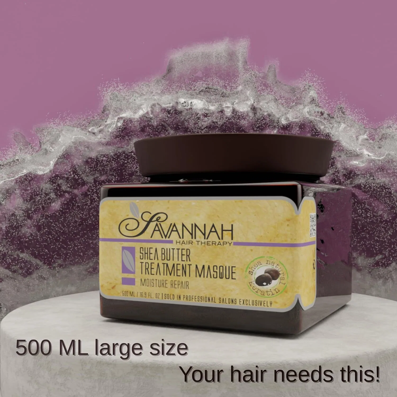 Маска для волос Shea Butter Treatment, Savannah Hair Therapy, 500 мл — фото 4