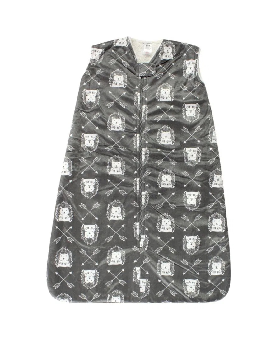 Детский спальный мешок-одеяло Luxurious Mink & Sherpa Comfort Cocoon Hudson Baby, Gray