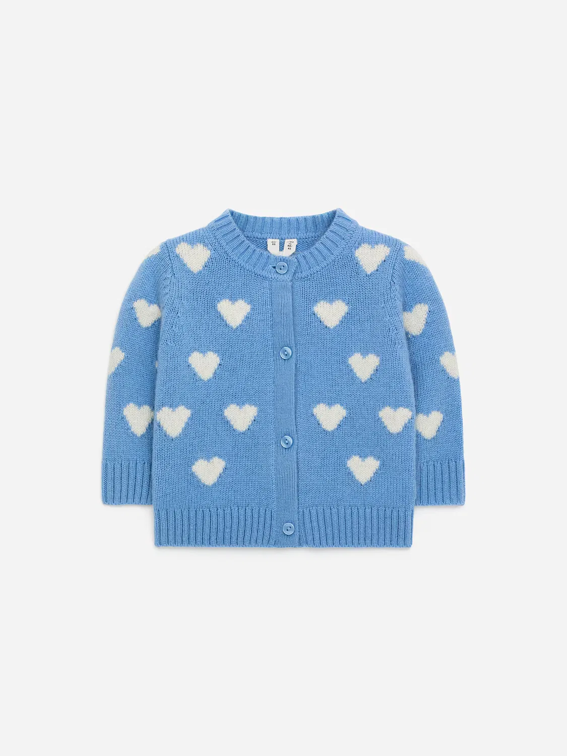 Шерстяной кардиган Arket, Blau/Herzen
