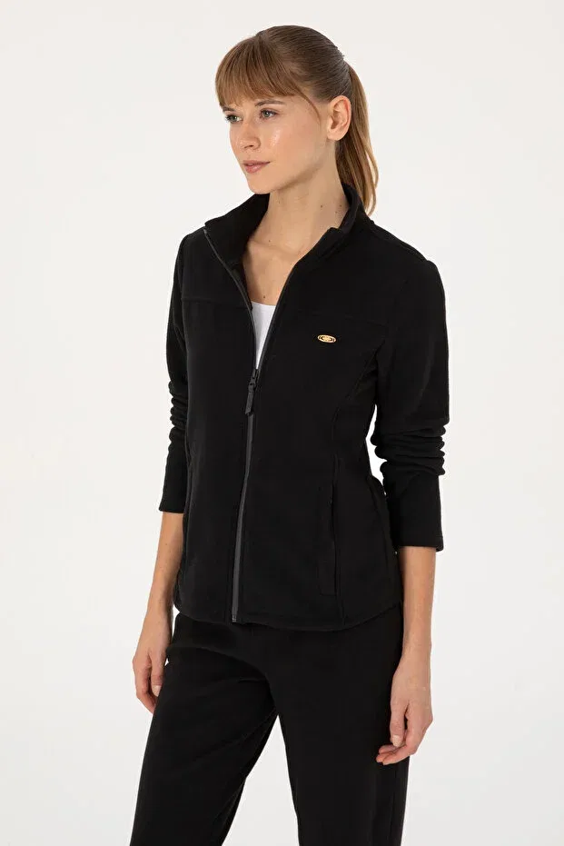 Женские свитшот с длинным рукавом U.S. Polo Assn., Black — фото 3