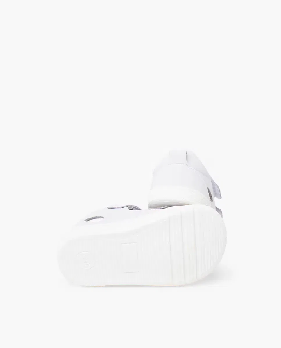 Детские сандалии для девочек с широкой колодкой Barefoot Pisamonas, Blanco — фото 3