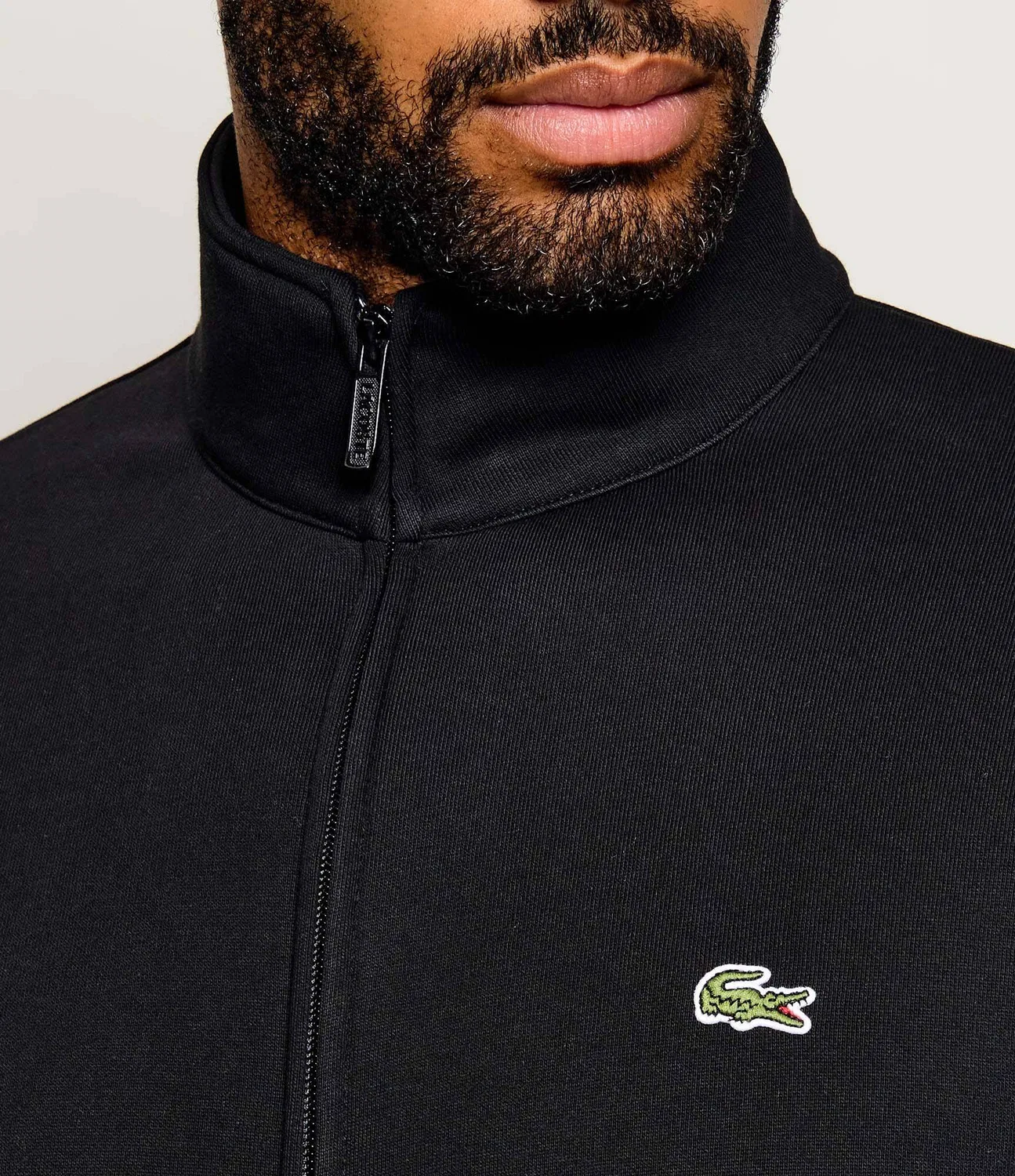 Худи с молнией Lacoste, черный — фото 4