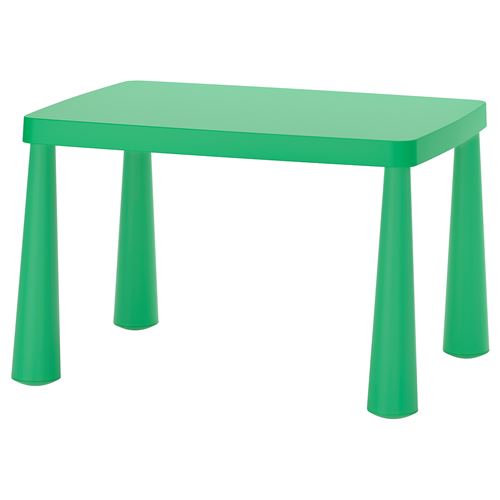 Детский стол IKEA MAMMUT, 77х55 см, зеленый