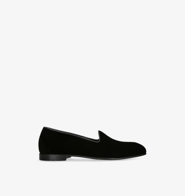 

Бархатные туфли-лоферы Gala Ermenegildo Zegna, черный