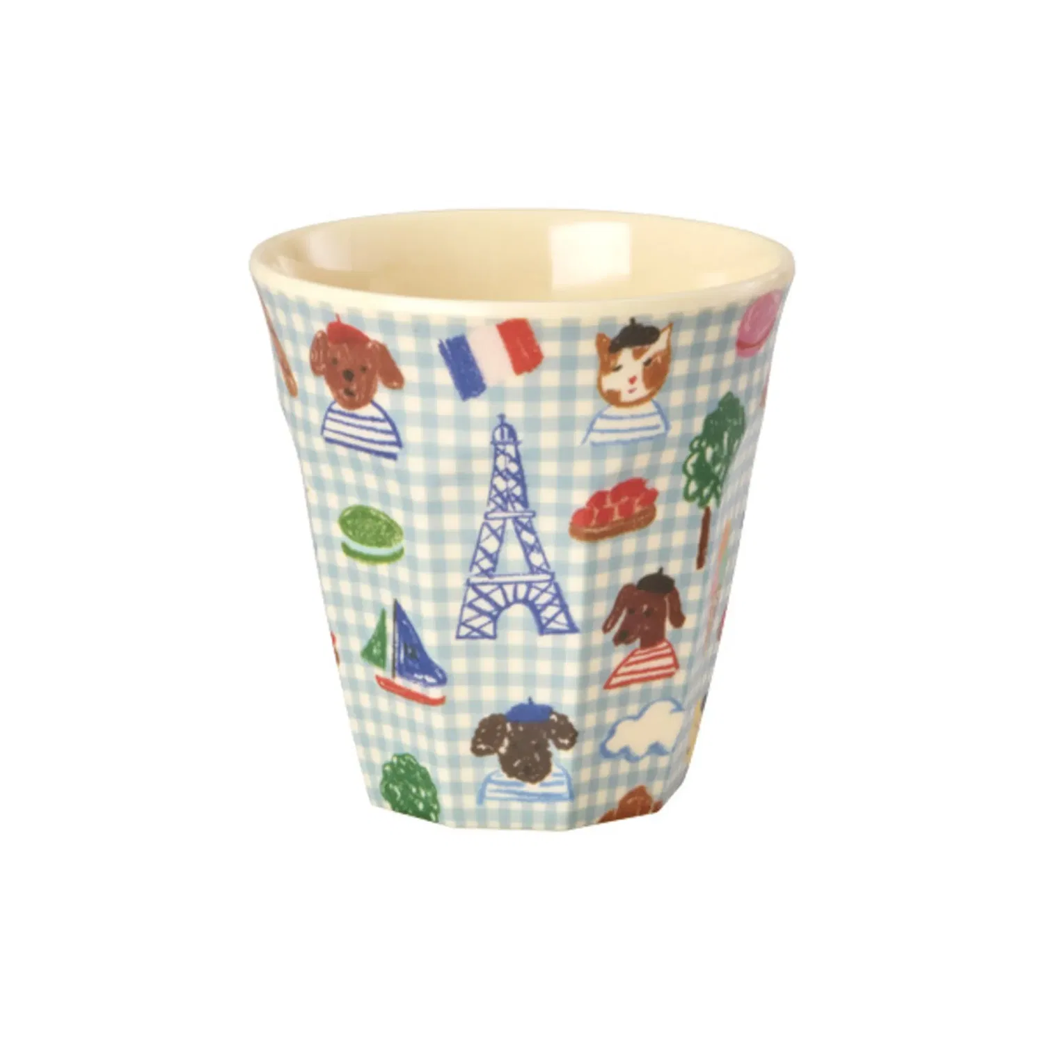 Кружка детская с принтом Kids in Paris Medium Rice, синий