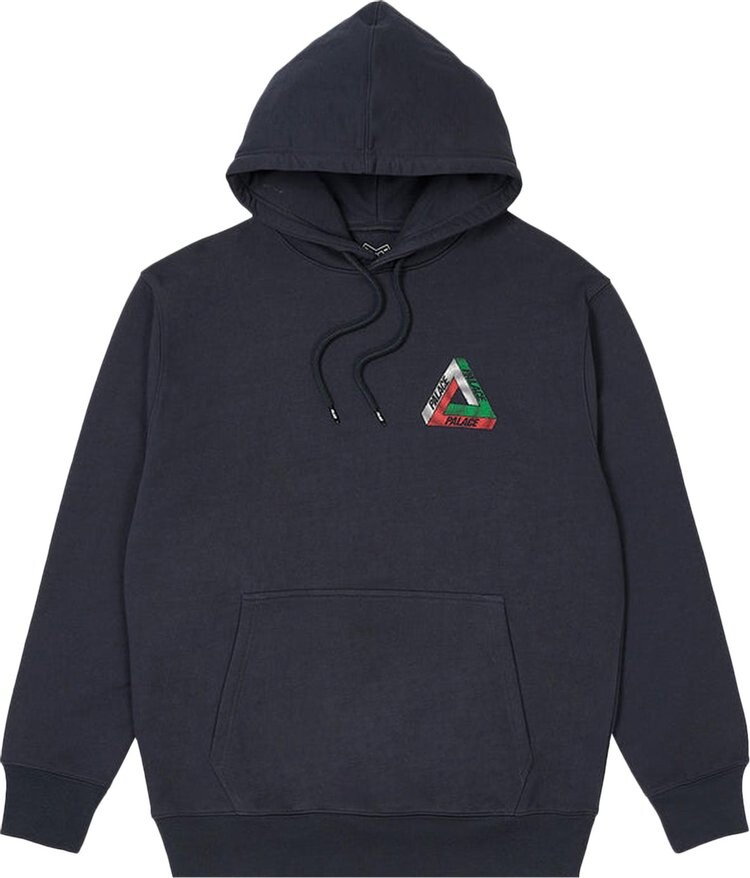 

Толстовка Palace Swirl Tri-Ferg Hood 'Navy', синий