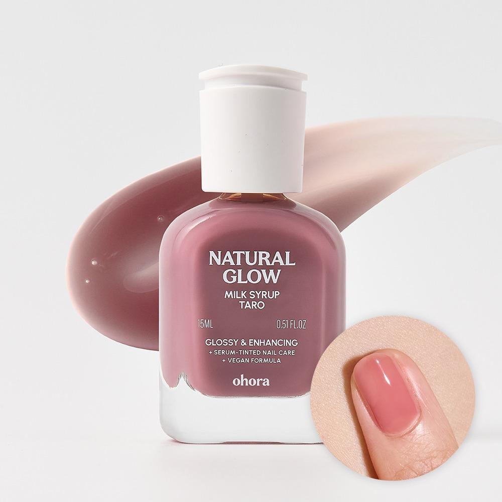 Укрепляющий гель-лак Ohora Natural Glow Glazed Line, Taro, 15 мл